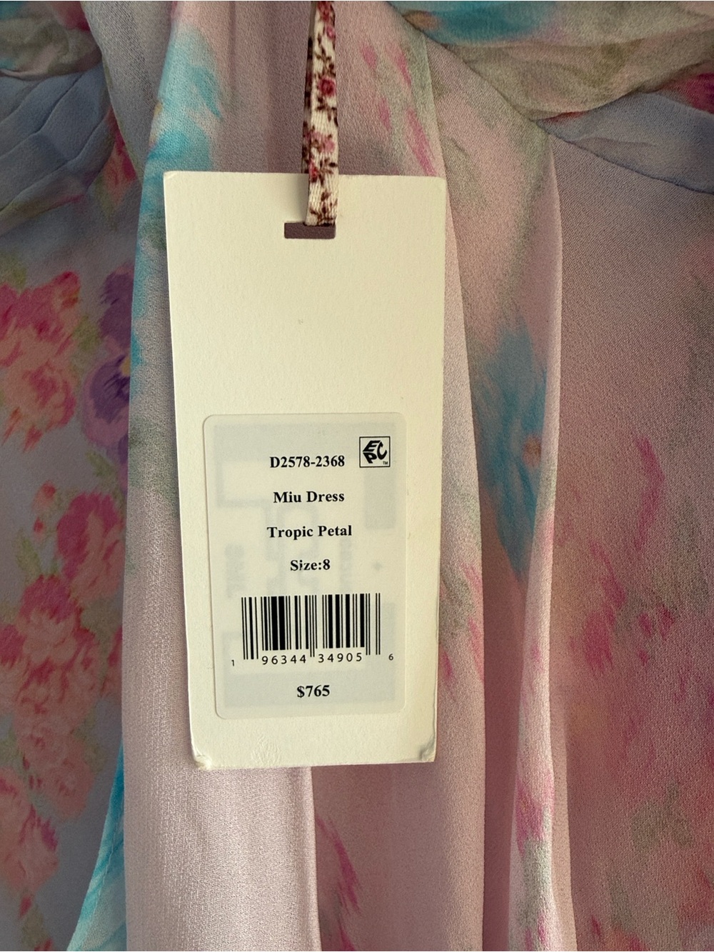 Mi Pastel Pink Floral Watercolor Maxi Dress - Picture 2 of 5
